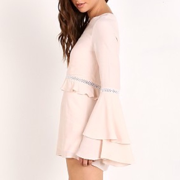 For Love & Lemons Emelia Romper Dusty Pink - Picture 3 of 10